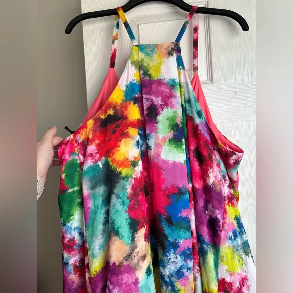 Colorful Tie-Dye Maxi Dress - Picture 2 of 3